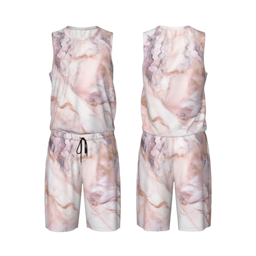 Maillot de basket-ball 2 pièces gilet sans manches short de sport homme