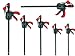 Produktbild Proteco-Werkzeug® Set 6 Teile Schnellspannzwingen 300/450 / 600 mm Einhandzwingen Spreizzwingen Spannzwingen Schraubzwingen