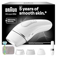 Depiladora de luz pulsada Braun Silk·expert Pro 3 PL3136 en blanco y plata
