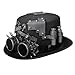 GRACEART Unisex Steampunk Top Hats with Goggles for Women Men