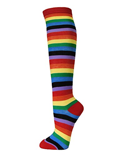 Image of SocksKnee Women Multi-Pack Colorful Variety Design Assorted Activewear Knee-High Stocking Socks, 9-11