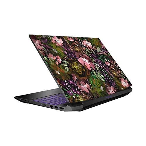 Autocollant HP Pavilion 15.6 vinyle Anis Illustration Chaos Floral Fleur 3