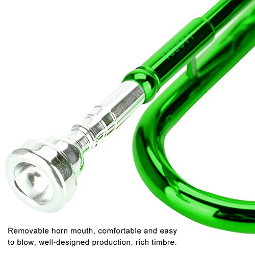 Wind Instrument, Kids Trumpet Brass Instruments Trumpet For Home School Band(Green) #TOP1