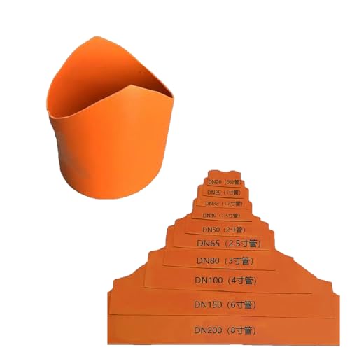 Image of 10 sizes Precision Pipe Saddle Template Cutting Guide - Plumbing Pipe Saddle Template Kit for Welding and Installation, Accurate Arc Edge Contour Cut Guides, Fits Multiple Pipe Sizes & Materials