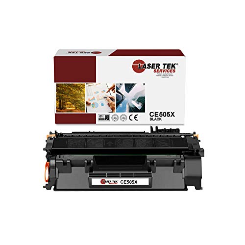 Laser Tek Services Compatible High Yield Toner Cartridge Replacement For Hp 05X Ce505X Works With Hp Laserjet P2055D P2055Dn P2055X Printers (Black, 1 Pack) - 6,500 Pages #TOP12