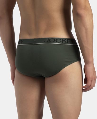 Image of Jockey 8037 Men's Super Combed Cotton Solid Brief with Ultrasoft Waistband