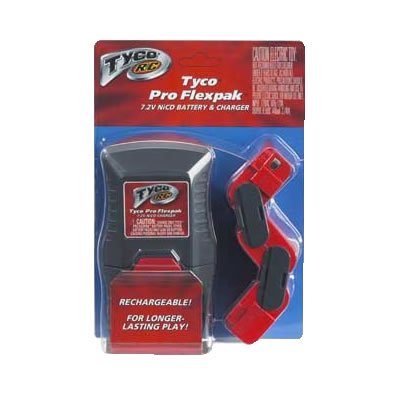 Tyco RC Premium Pro Flexpak 7.2V NiCd Battery Pack and Charger Rechargeable for Longer-Lasting Play