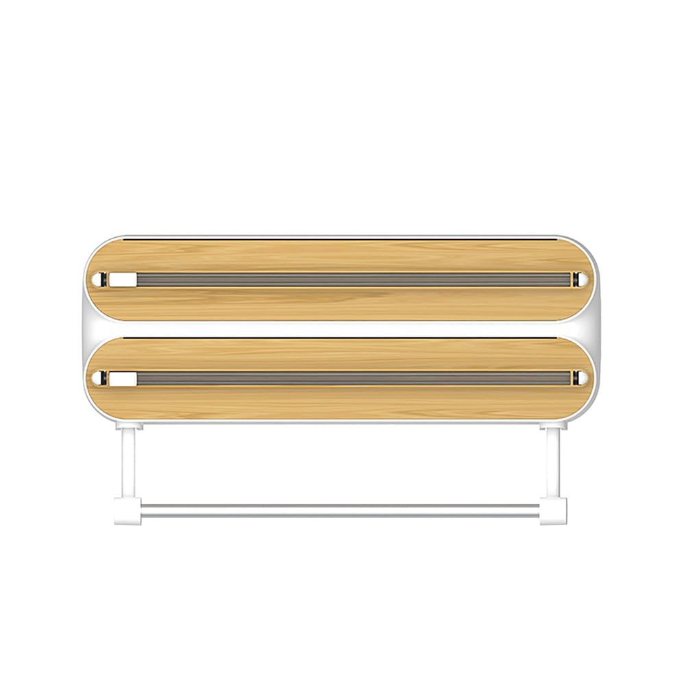 Dispensador de papel de cocina con cortador seguro y base magnética para un corte limpio y rápido