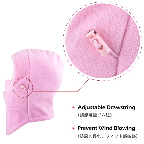 Image of TRIWONDER Kids Winter Hats Balaclava Ski Mask for Boys Girls Toddlers Windproof Adjustable Cold Weather Face Mask Neck Warmer