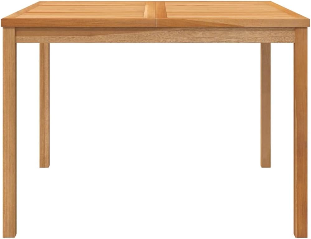 Patio Dining Table,Outdoor Dining Table,Porch Side Table,Garden Table,Suitable for Both Indoor and Outdoor use, 43.3"x43.3"x30.3" Solid Teak Wood