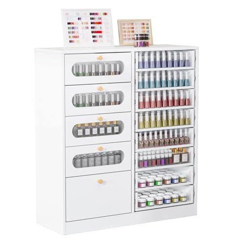 OmySalon Nail Salon Organizer Cabinet, 32