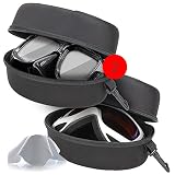 ✓ CREMALLERA SUAVE Y FORMAS CURVAS: Este estuche esta diseñado con una cremallera suave y duradera como una herramienta de cierre de sellado, con cremalleras muy suaves para cerrar y abrir rápidamente esta caja, muy fácil y conveniente. Con diferentes profundidades cóncavas y convexas: la funda está diseñada con diferentes profundidades cóncavas y convexas como la forma de las gafas. Puede proteger el producto de su interior de cualquier golpe que pueda recibir.