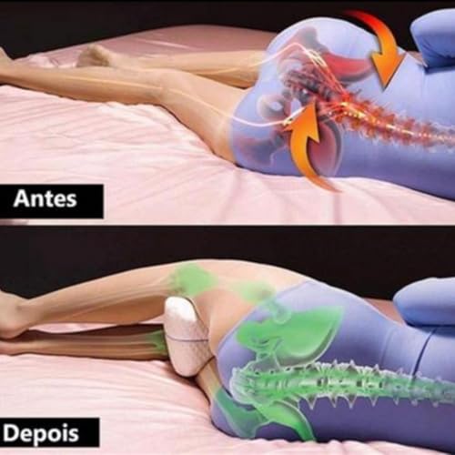 Travesseiro Ortopédico para Pernas Durma Melhor Design Ergonômico Combate Dores - Good Pillow