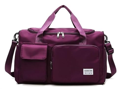 Mochila Mala Bolsa Para Academia Viagem Natação Camping Bagagem de Mão na Cor Vinho