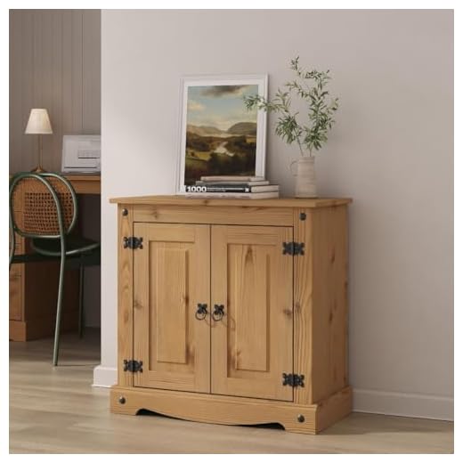 Corona Sideboard Cupboard 2 Door Solid Pine Wood