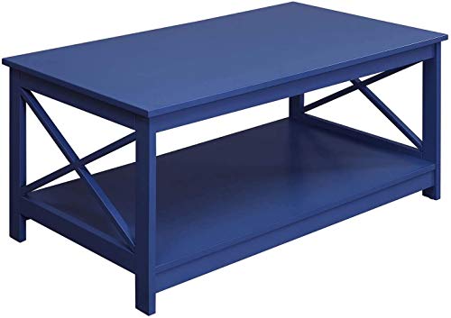 Convenience Concepts Oxford Coffee Table, Cobalt Blue