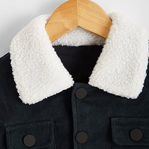 Boys Winter Coats by Long Sleeve Warm Woollen Fleece Coat Jacket Solid Color For Babys Clothes4