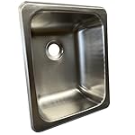 Class A Customs | 13 X 15 Stainless Steel Sink | 300 Series Stainless Steel | RV Camper Motor Home Sink | Concession… - Image 3