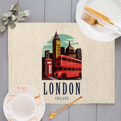 Sets de table en lin Londres grand format pour une deco de table soignee