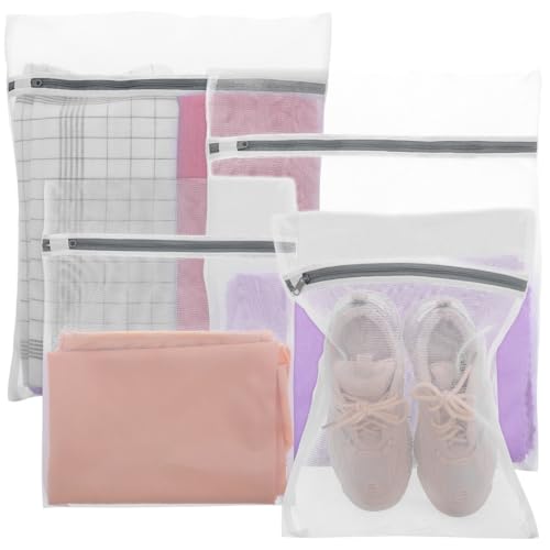 Lista de Bolsas para lavar ropa de esta semana. 49 Healvian Juego De 4 Bolsas De Lavandería De Malla Fina Con Cremallera Para Lavar Ropa Delicada Protectoras De Tela Y Organizadoras De Viaje Resistentes Y Aptas Para Lavadora...