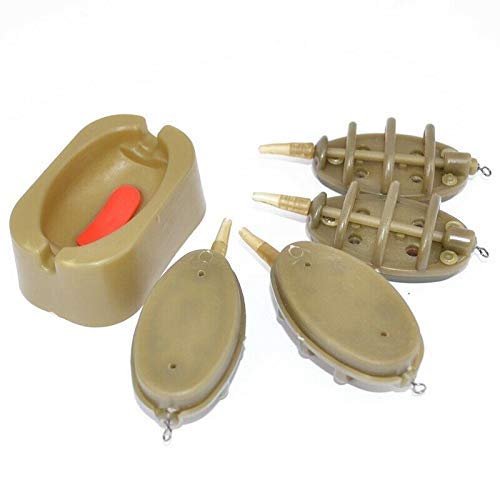 Ubersweet® Imported 1X(Hirisi 4Pcs Carp Fishing Feeder Tool Carp Lead Sinker Carp Fishing Feede W7M4_7463