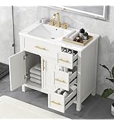Amazon.com: yoptote 30/36 Inch Bathroom Vanity with Sink,Modern ...