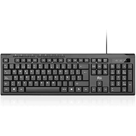 Teclado Rii RK907 USB QWERTY español Cover