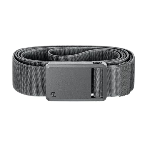 Groove Life Groove Belt Ultra Deep Stone - Stretchable and Adjustable Nylon Golf Belt for Men with Magnetic Buckle – Comfortable for Golf, Work, and EDC - Size Medium (33-36