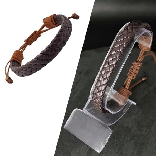 Pulseira Masculina De Couro Ruff Marrom