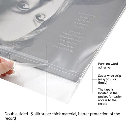 Pochettes extérieures vinyles 30,5x30,5 protection pochette LP x12