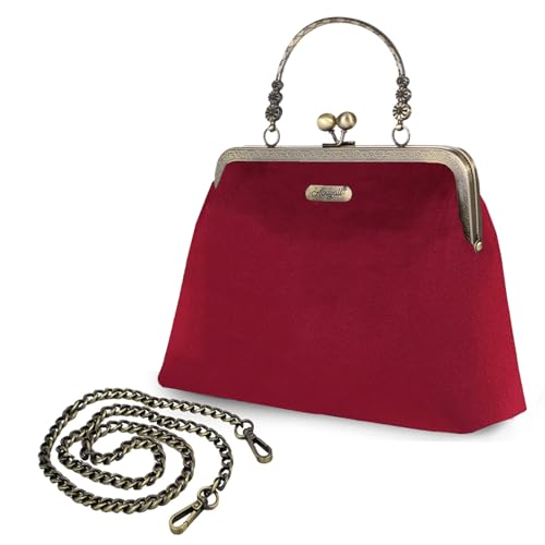 Image of Evening Bag Vintage Purse Kiss Lock Purses and Handbags for Women Formal