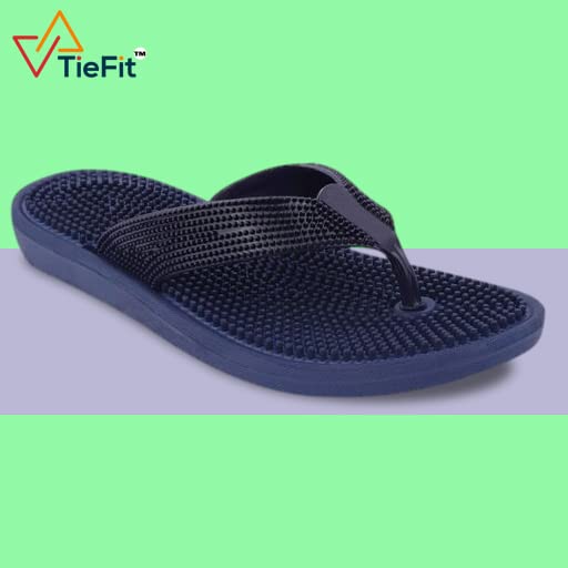 Image of TieFit Men's Super Soft Home, Beach, Bathroom, Outdoor Slippers, Anti-Slip Thick Sole, Ergonomic Slipper (UK 6-9)