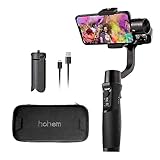 Hohem Smartphone Gimbal Stabilizer 3-Axis Handheld iPhone stabilizer for Xs Max Xr X 8 Plus 7 6 iPhone Gimbal Stabilizer iPhone gimble for Galaxy S9+ S9 S8+ S8 S7 S6 Q2 Edge (iSteady Mobile Plus)