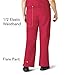 WonderWink Womens Flare Leg Cargo Medical Scrubs Pants, Red, Medium US