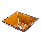 ★ alta calidad: el lavabo del baño el vidrio templado de alta calidad es resistente al impacto y evita la rotura. sin huecos de empalme, sin fugas, no es fácil amarillear y agrietarse. el grifo de cobre puede ajustar la salida de agua fría y caliente. certificación de lavabo de encimera, seguro de usar