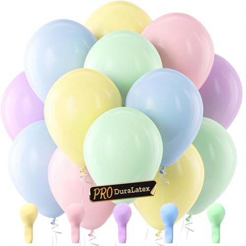 Image of Bezente Pro Duralatex Pastel Extra-Thick Balloons 100 Pack 12 inch