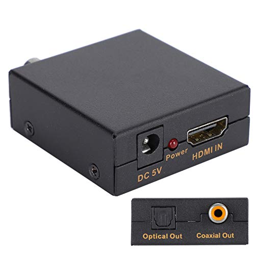 Adaptador de salida coaxial compacto con convertidor extractor y resistente carcasa de hierro 3