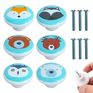 Zfkxgs LZEU23 6 Stück Tier-Keramikknöpfe