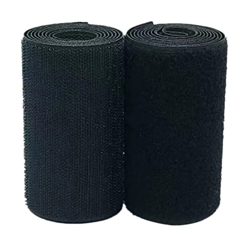 Bande auto agrippante 10cm non-adhésif scratch ruban à coudre 100mm noir