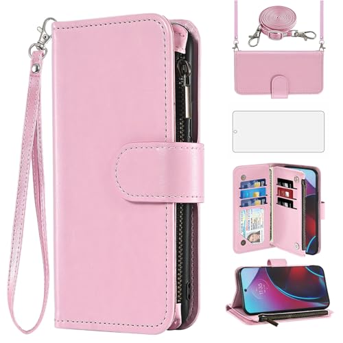 Coque Moto G Stylus 2022 4G XT2211 portefeuille avec porte-cartes et sangle