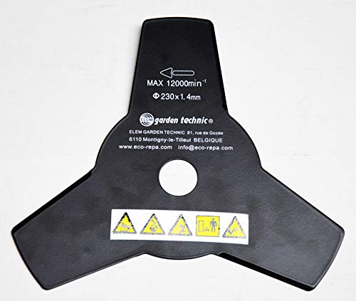 Lame 3 dents pour débroussailleuse Elem Garden