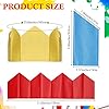 Fainne 100 Pieces Christmas Cracker Hats Tissue Paper Crowns Crackers Fillers for Family DIY Crafts Xmas Party Favor Supplies(Cute Color) #1
