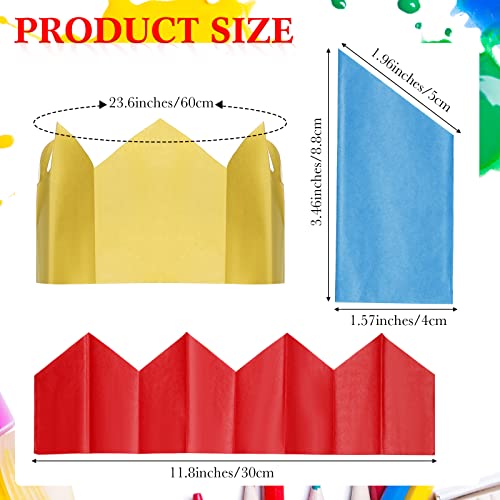 100 Pieces Tissue Paper Cracker Hats Party Hats Paper Crowns Diy Christmas Crackers Family Crafts Diy Xmas Crackers Stocking Fillers Party Favours For Party Christmas Birthdays Weddings Anniversaries #TOP1