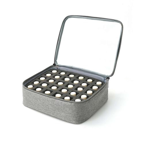 Trousse de rangement pour vernis à ongles, pour 30 flacons (15 ml) - Portable - Pour vernis à ongles - Trousse de voyage pour manucure