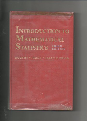 Introduction to Mathematical Statistics