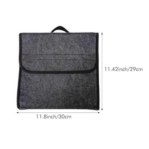 POHOVE Auto Kofferraumtasche, Auto Organizer Kofferraum, Kofferraum Organizer, Zubehör für Werkzeug & Autopflege (COLOR:Grau)