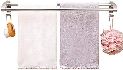 Amazon 継ぎ目が無い二重吸盤タオル棒スペーストイレフラッシング 会社のないアルミニウムキッチンタオル掛け スポーツ アウトドア