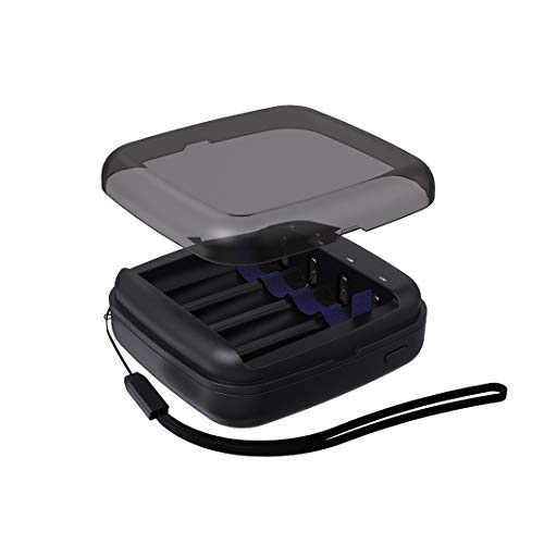 1.5Vリチウム電池充電器 XTAR BC4電池充電器 単三形/単四形電池 1.2Vニッケル水素/1.5Vリチウム電池対応 4スロット独立充電 Type-C入力 USB出力機能付き