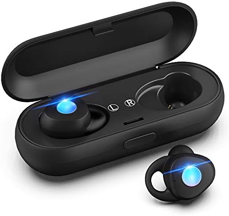 Wireless Earbuds, Bluetooth 5.0 Headphones Waterproof True Wireless Stereo Earphones Noise Canceling in-Ear Mini Earphones with Charging Box