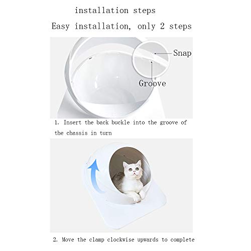 Corpo de vaso sanitário para gato, fácil de limpar, conjunto de vaso sanitário para limpeza do corpo